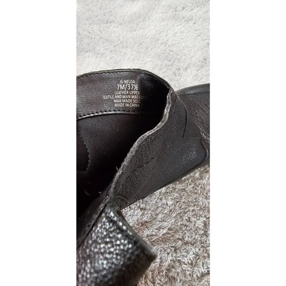 Jessica Simpson Nelda Western Cowboy Ankle Stiletto Booties 7 M Black Leather - Picture 6 of 7